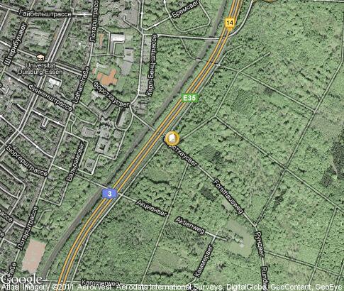 карта: Universität Duisburg-Essen, Studienort Duisburg