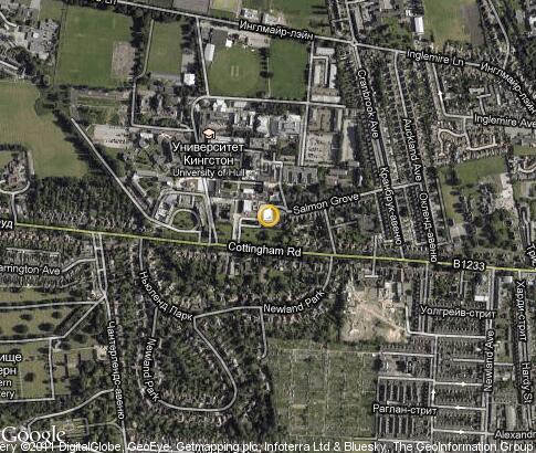 карта: University of Hull