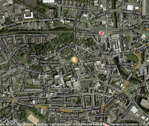 map: University of Paisley map: University of Paisley