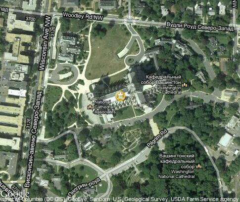 map: Washington National Cathedral map: Washington National Cathedral