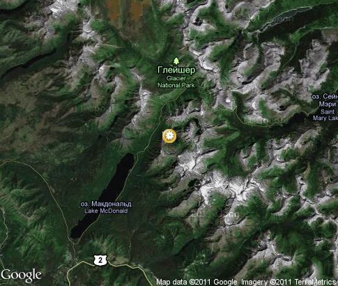 map: Glacier National Park map: Glacier National Park