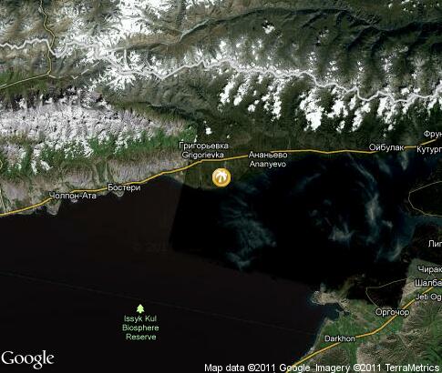 map: Issyk Kul, resort map: Issyk Kul, resort